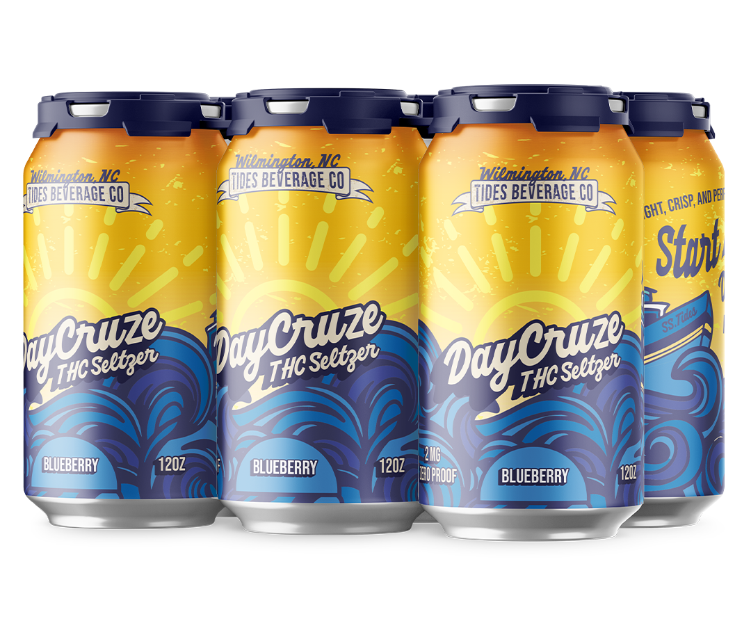 Tides Beverage Daycruze blueberry thc seltzer 6 pack