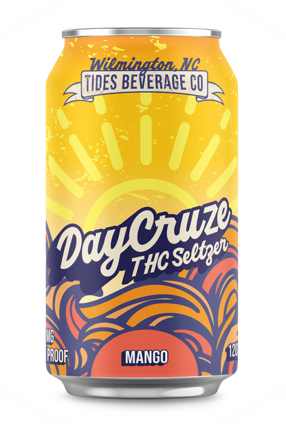 DayCruze THC Seltzer can from Wilmington NC local Tides Beverage Co.
