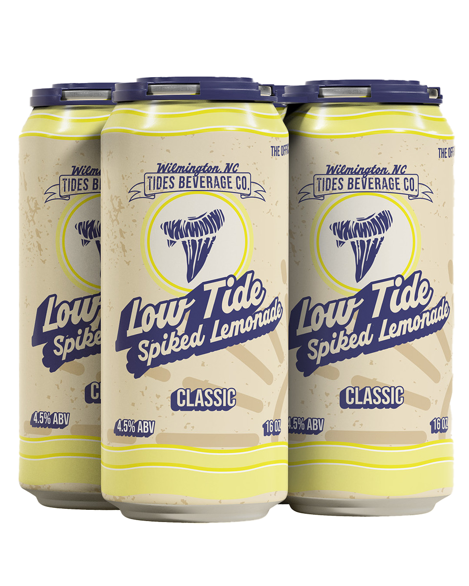 4 pack of Tides Beverage Low Tide Spiked Lemonade (Classic) 16oz
