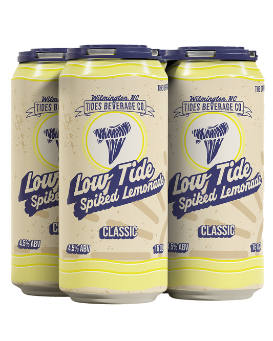 4 pack of Tides Beverage Low Tide Spiked Lemonade (Classic) 16oz