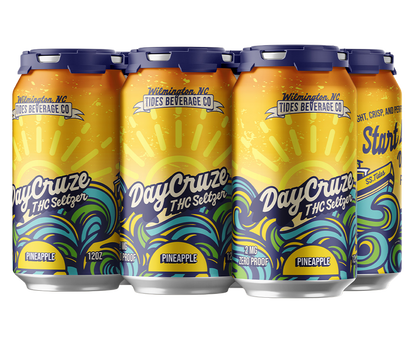 6 pack of DayCruze THC Seltzer Pineapple flavor from Wilmington, NC