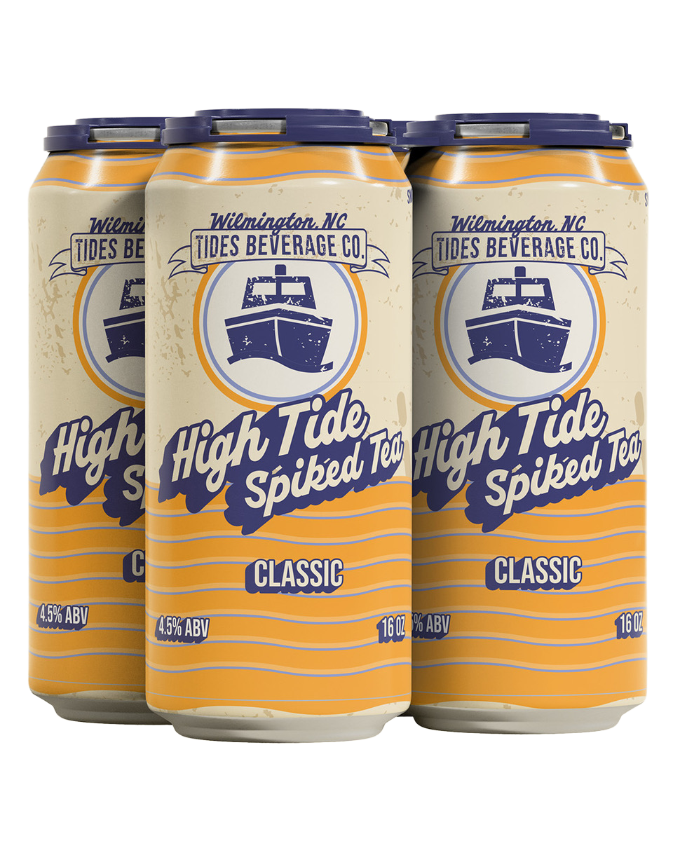 4 pack of High Tide Spiked Tea (Classic) 16oz